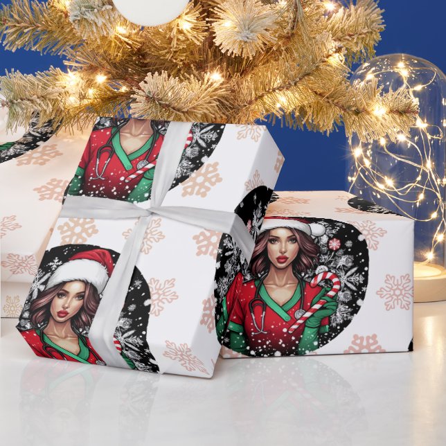 Papier cadeau de Noël Nurse Chic (Vacances)