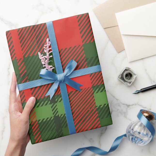  Papier cadeau de Noël rouge vert (Cadeaux)