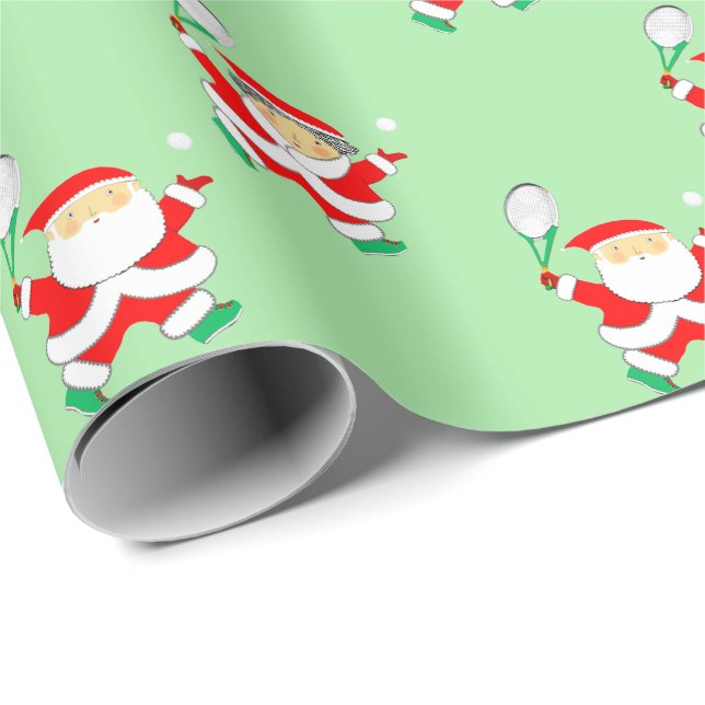 Papier cadeau de Noël Tennis (Coin rond)