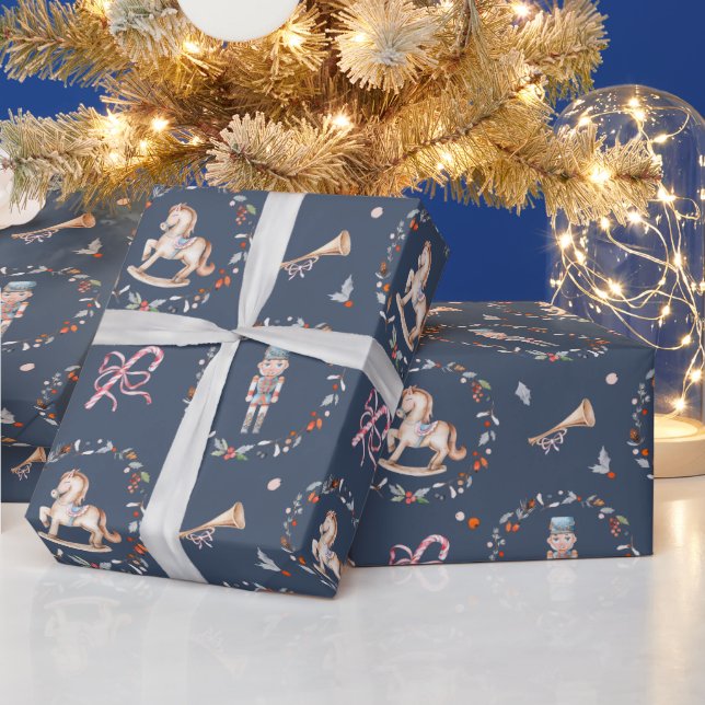Papier cadeau de Noël vintage soldat (Vacances)