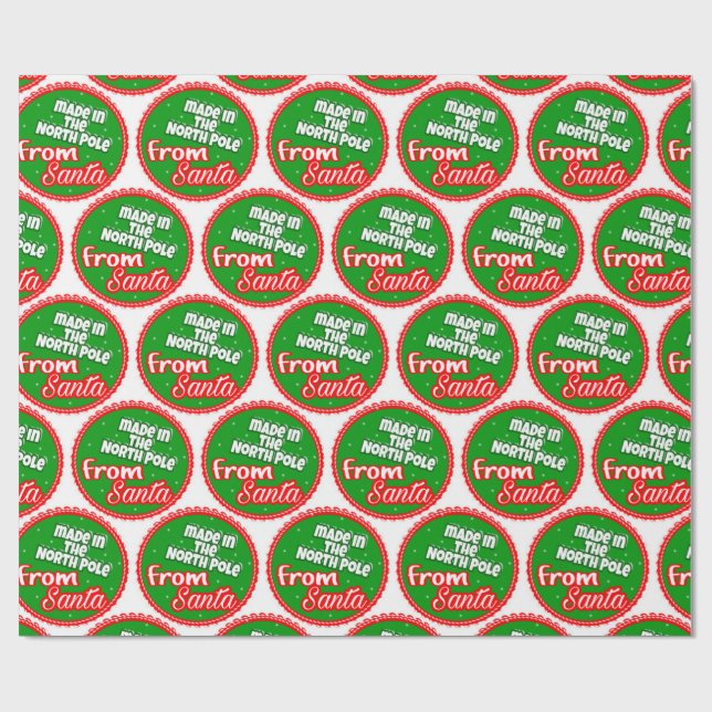 Papier Cadeau De Père Noël (Plat)