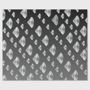 Papier Cadeau Déchets de diamants Luxueux Mariage