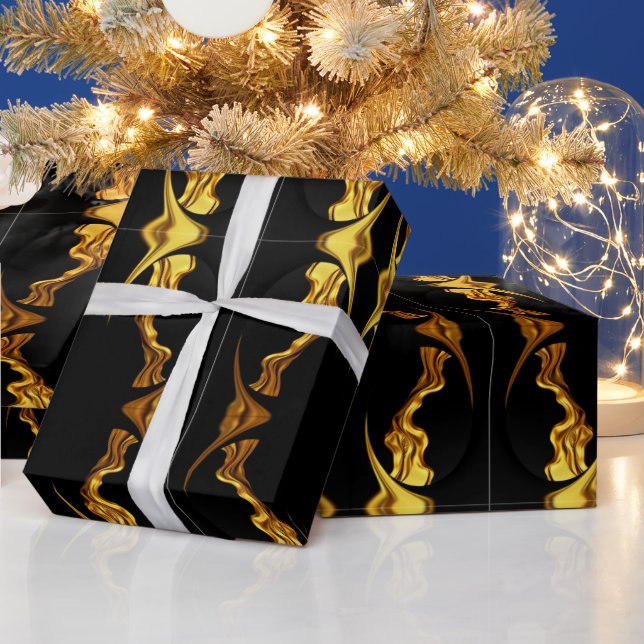 Papier Cadeau Déclaration du concepteur : Ornement de tourbillon (Vacances)