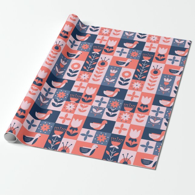 Papier Cadeau Décor coloré (Déroulé)