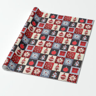 Papier Cadeau Décor de Noël