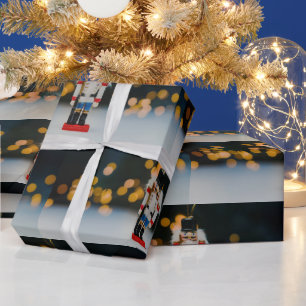 Papier Cadeau Décoration de noël classique casse-noisette de Sli