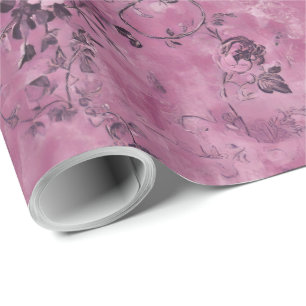 Papier Cadeau Découpage de chinoiserie mauve