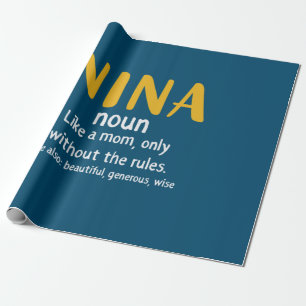Papier Cadeau Définition de l'art maternel Nina