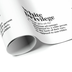 Papier Cadeau Définition de privilège blanc