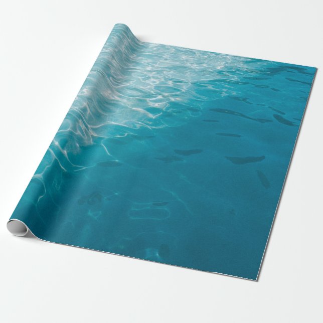 Papier Cadeau Dégradé bleu (Déroulé)