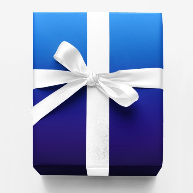Papier Cadeau Dégradé de ciel à bleu de minuit (Blue Navy Gradient)