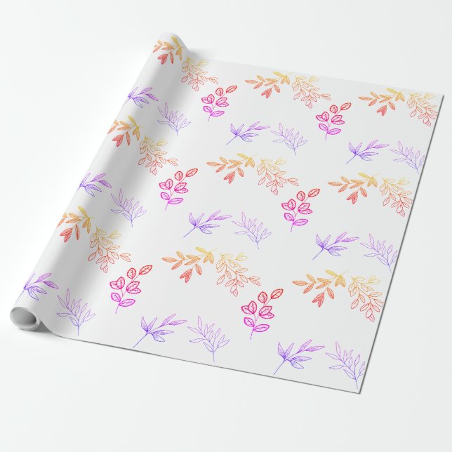 Papier Cadeau Dégradé Feuille Sans Couture (Déroulé)