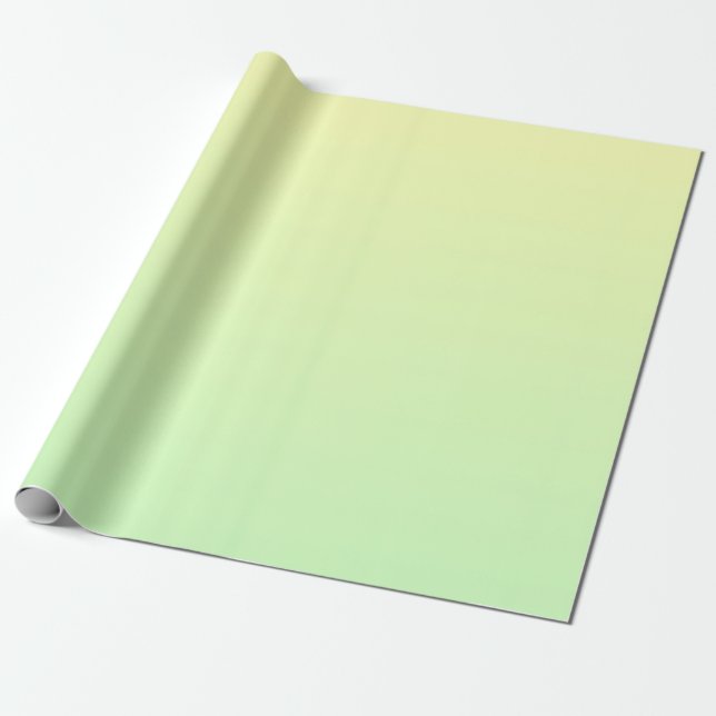 Papier Cadeau Dégradé jaune et vert (Déroulé)