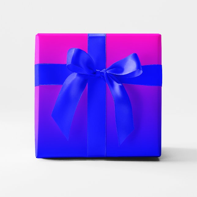 Papier Cadeau Dégradé rose à bleu (Pink to Blue Gradient Wrapping Paper)