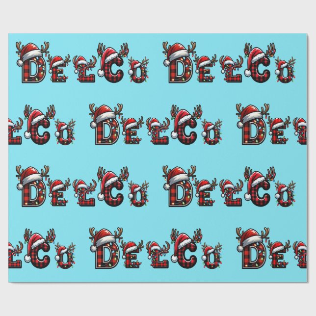 Papier Cadeau delco Christmas (Plat)