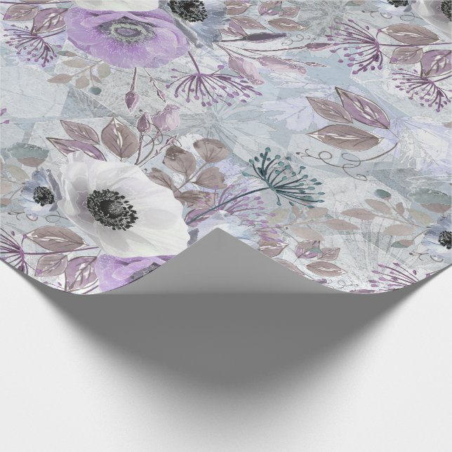 Papier Cadeau Delicate bouquet of anemones. (Coin)