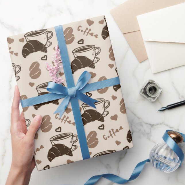 Papier Cadeau Délice d'amour au latte (Cadeaux)