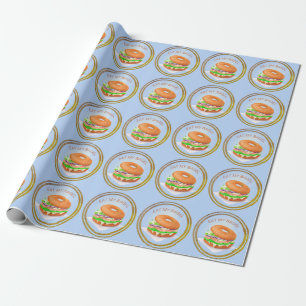 Papier Cadeau Délicieux Bagel Saumon personnalisé
