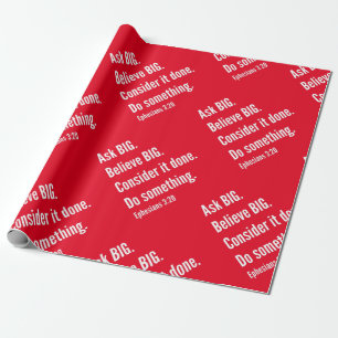 Papier Cadeau Demander une citation de vie Big Inspiration Texte