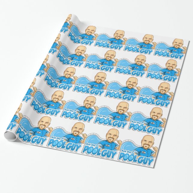 Papier Cadeau Demandez au type de piscine (Déroulé)