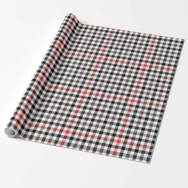 Papier Cadeau Denholm Estate Check Motif écossais Plaid (Déroulé)