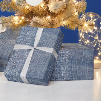 Papier Cadeau Denim Blue Jeans Imprimer