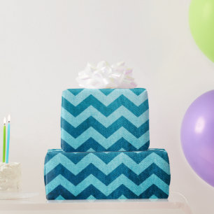 Papier Cadeau Denim Chevron par Shirley Taylor