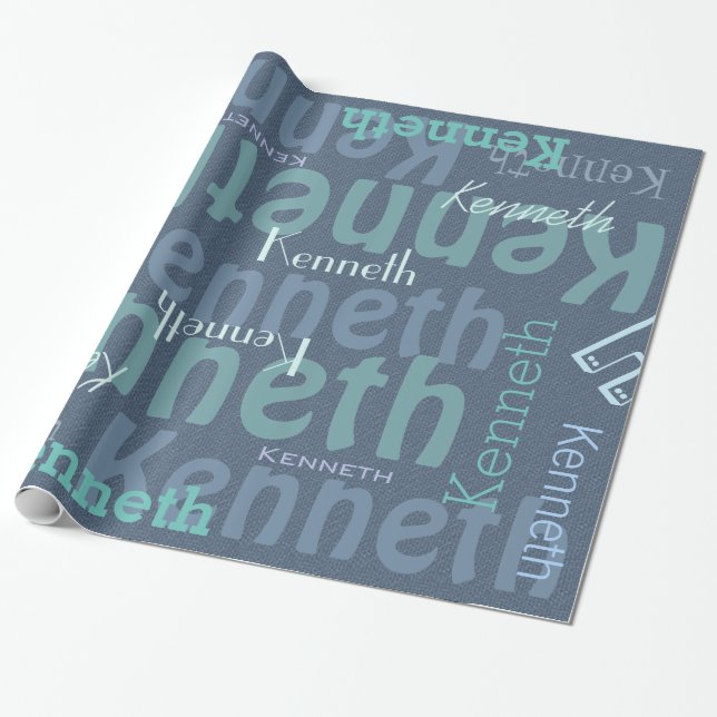 Papier Cadeau Denim personnalisé (Déroulé)