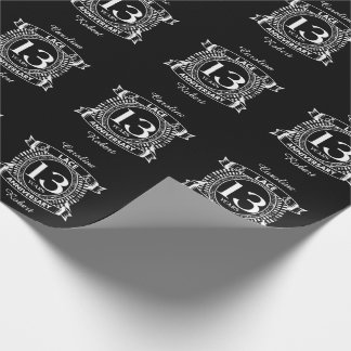 Papier Cadeau Dentelle du 13e anniversaire du mariage