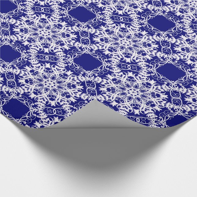 Papier Cadeau dentelle florale de victorian (Coin)