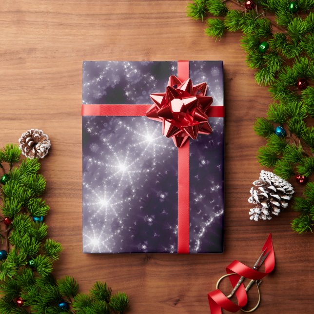 Papier Cadeau Dentelle ronde noire et blanche fantaisie (Cadeau de vacances)