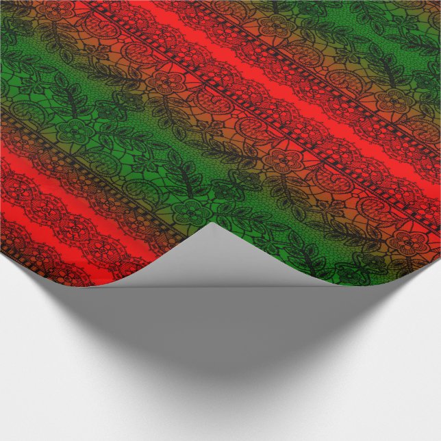 Papier Cadeau Dentelle v2 de Noël (Coin)