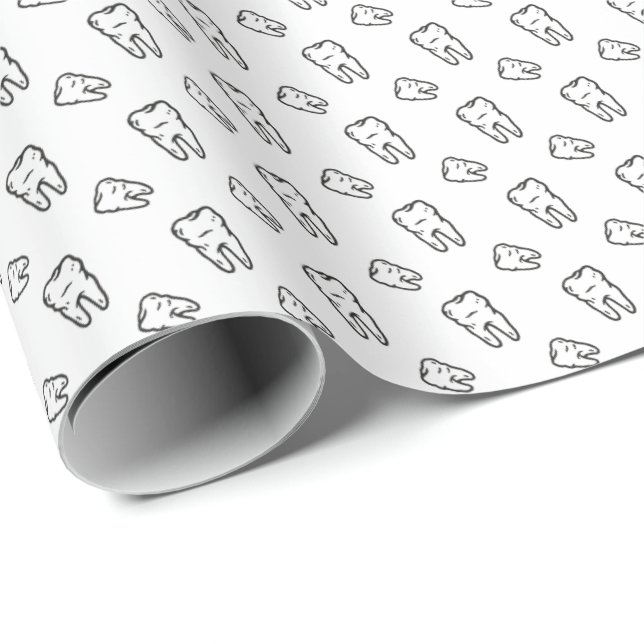 Papier Cadeau Dents  (Coin rond)