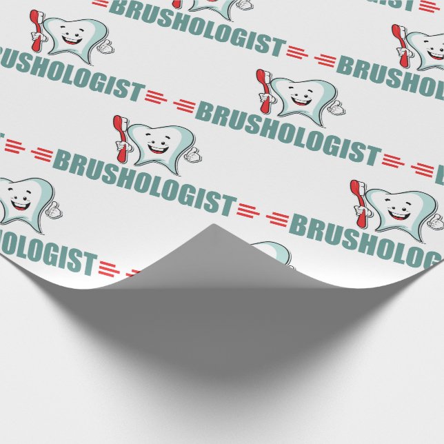 Papier Cadeau Dents bruyants amusants (Coin)