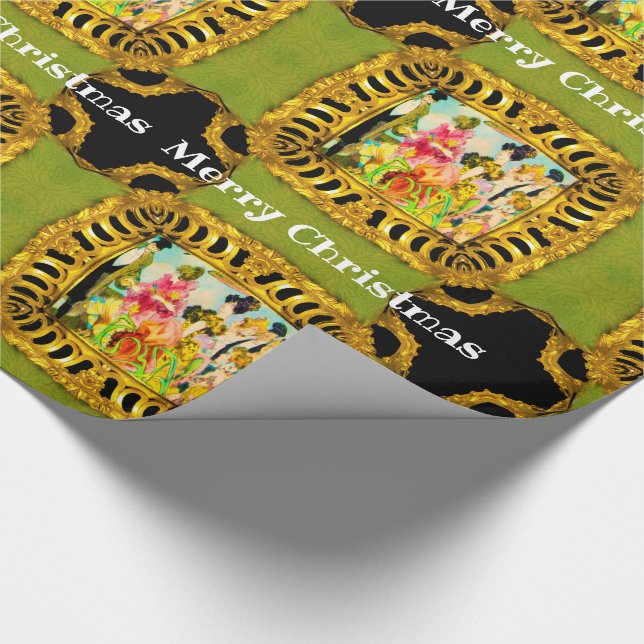 Papier Cadeau Déplacement victorien pour le jour à Noël (Coin)