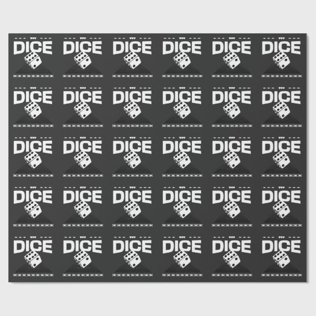 Papier Cadeau Dés (Plat)