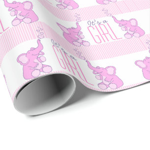 Papier Cadeau Des éléphants c'est une enveloppe de baby shower