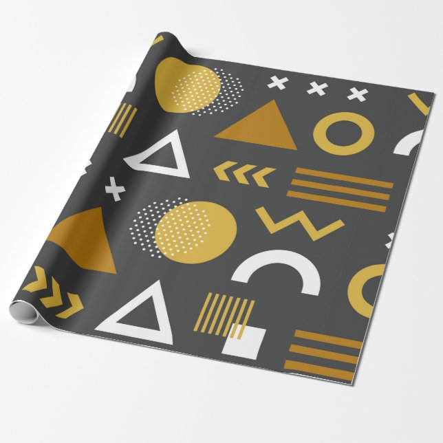Papier Cadeau Des figures géométriques de conception motif trans (Déroulé)