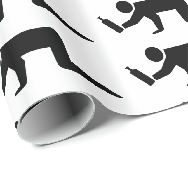 Papier Cadeau Des gens ivres (Coin rond)