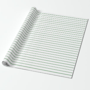 Papier Cadeau Des nuances vertes sur la fête blanche ou Noël