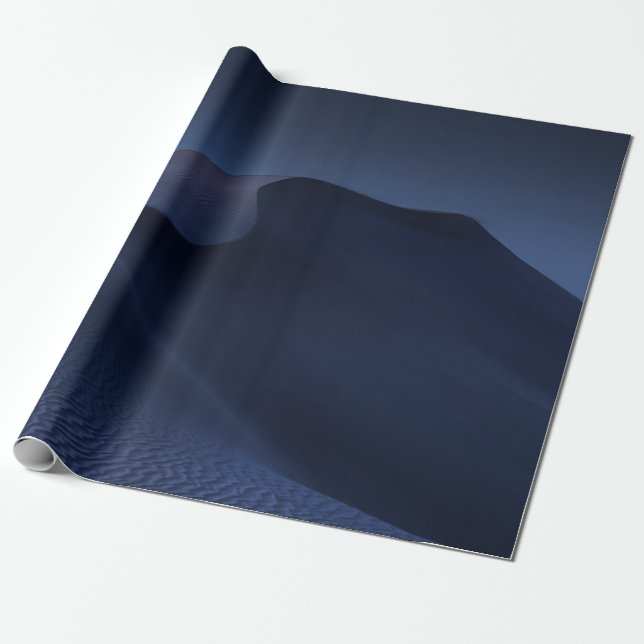 PAPIER CADEAU DÉSERT ABSTRAIT LA NUIT (Déroulé)