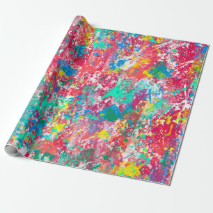 Papier Cadeau desi de tissu d'illustration numérique abstraite t