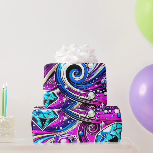 Papier Cadeau Design artistique (Cadeaux de fête)