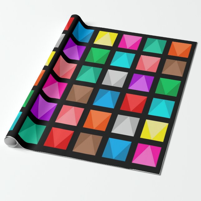 Papier Cadeau Design coloré (Déroulé)