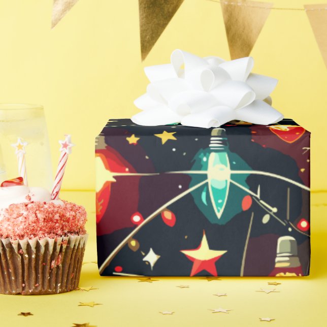 Papier Cadeau Design de Noël Motif 4 (Fête d'anniversaire)