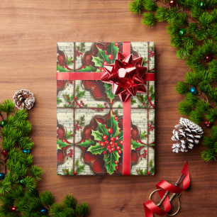 Papier Cadeau Design de Noël Steampunk