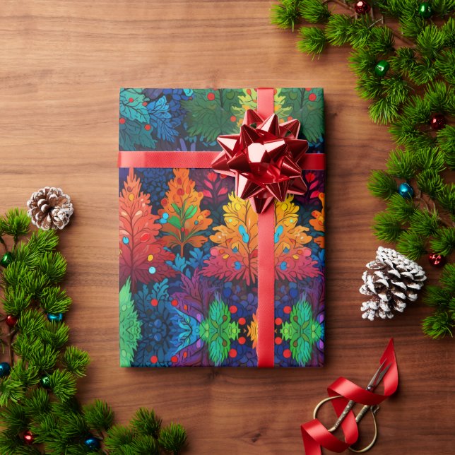 Papier Cadeau Design d'emballage Festive Noël (Cadeau de vacances)