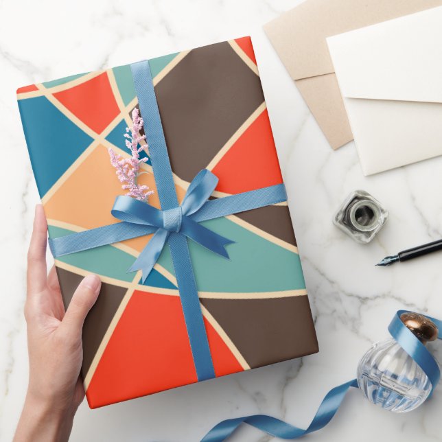 Papier Cadeau Design des années 70 (Cadeaux)