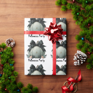 Papier Cadeau Design élégant Citrouille Halloween Party