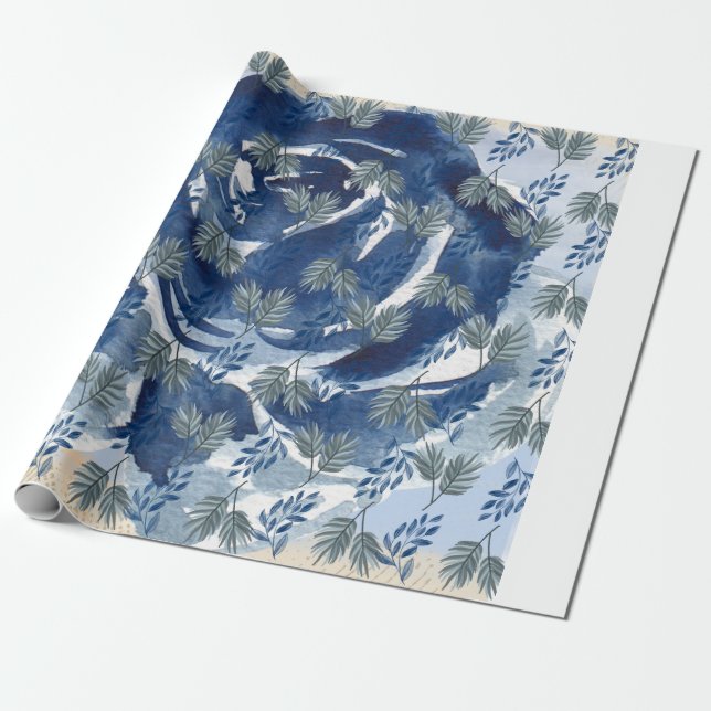 Papier Cadeau Design floral (Déroulé)